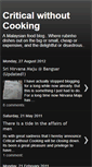 Mobile Screenshot of criticalwithoutcooking.blogspot.com