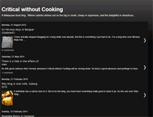 Tablet Screenshot of criticalwithoutcooking.blogspot.com
