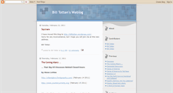 Desktop Screenshot of billtotten.blogspot.com