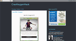 Desktop Screenshot of crackeygenhack.blogspot.com