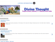 Tablet Screenshot of divine-thought.blogspot.com