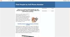 Desktop Screenshot of findpeoplebycellphonenumber.blogspot.com