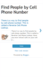 Mobile Screenshot of findpeoplebycellphonenumber.blogspot.com