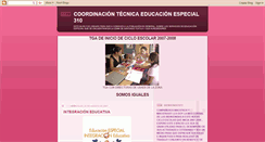 Desktop Screenshot of coordinaciontecnica310educespecial.blogspot.com