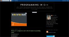Desktop Screenshot of cppprogramskills.blogspot.com