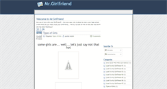 Desktop Screenshot of mrgirlfriend.blogspot.com