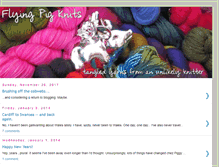 Tablet Screenshot of flyingpigknits.blogspot.com