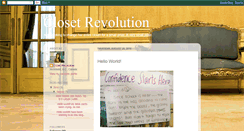 Desktop Screenshot of myclosetrevolution.blogspot.com