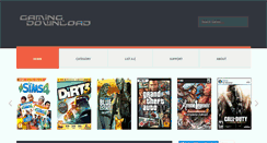 Desktop Screenshot of gamingdownload.blogspot.com