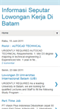 Mobile Screenshot of karir-batam.blogspot.com