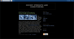 Desktop Screenshot of hockeytraining.blogspot.com