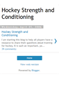Mobile Screenshot of hockeytraining.blogspot.com
