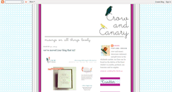 Desktop Screenshot of crowandcanary.blogspot.com