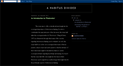 Desktop Screenshot of ahabitusdivided.blogspot.com