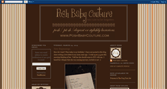 Desktop Screenshot of poshbabycouture.blogspot.com