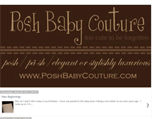 Tablet Screenshot of poshbabycouture.blogspot.com