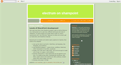 Desktop Screenshot of electrum-on-sharepoint.blogspot.com