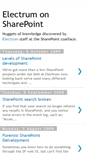 Mobile Screenshot of electrum-on-sharepoint.blogspot.com
