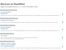 Tablet Screenshot of electrum-on-sharepoint.blogspot.com