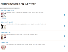 Tablet Screenshot of dhanishtaworld.blogspot.com