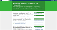 Desktop Screenshot of philosophie-grundlagen.blogspot.com