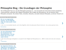 Tablet Screenshot of philosophie-grundlagen.blogspot.com