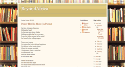Desktop Screenshot of beyondafrica.blogspot.com
