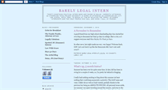 Desktop Screenshot of barelylegalintern.blogspot.com