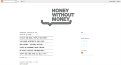 Desktop Screenshot of honeywithoutmoney.blogspot.com