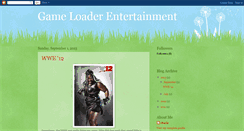 Desktop Screenshot of gameloaderentertainment.blogspot.com