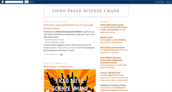 Desktop Screenshot of liceoscienzeumane.blogspot.com