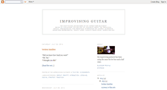 Desktop Screenshot of improvisingguitar.blogspot.com