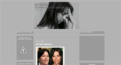 Desktop Screenshot of mujerextraordinaria.blogspot.com