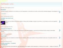 Tablet Screenshot of hablandosolaotravez.blogspot.com