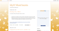 Desktop Screenshot of idyllmomments.blogspot.com