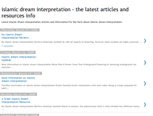 Tablet Screenshot of islamic-dream-interpretationzone53.blogspot.com