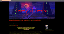 Desktop Screenshot of enemyofempire.blogspot.com