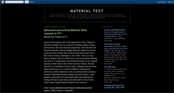 Desktop Screenshot of materialtext.blogspot.com