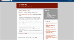 Desktop Screenshot of invisiblepc.blogspot.com