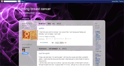 Desktop Screenshot of debra-fightingbreastcancer.blogspot.com