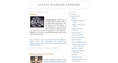 Desktop Screenshot of latestdiamondjewelry.blogspot.com