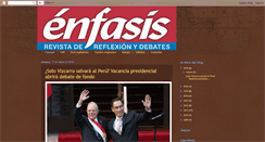 Desktop Screenshot of enfasisperu.blogspot.com