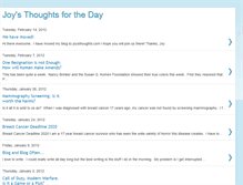 Tablet Screenshot of joysthoughtsfortheday.blogspot.com