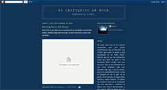 Desktop Screenshot of elcritiquitoderock.blogspot.com