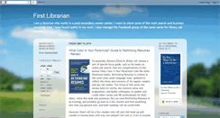 Desktop Screenshot of firstlibrarian.blogspot.com