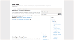 Desktop Screenshot of lyricstock.blogspot.com