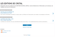 Tablet Screenshot of leseditionsdecristal.blogspot.com