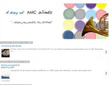 Tablet Screenshot of amcmarchingband.blogspot.com