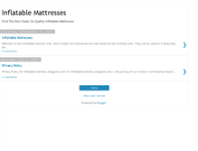 Tablet Screenshot of inflatable-mattress.blogspot.com