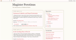 Desktop Screenshot of magisterperotinus.blogspot.com